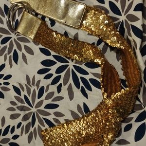 Gold sequined belt